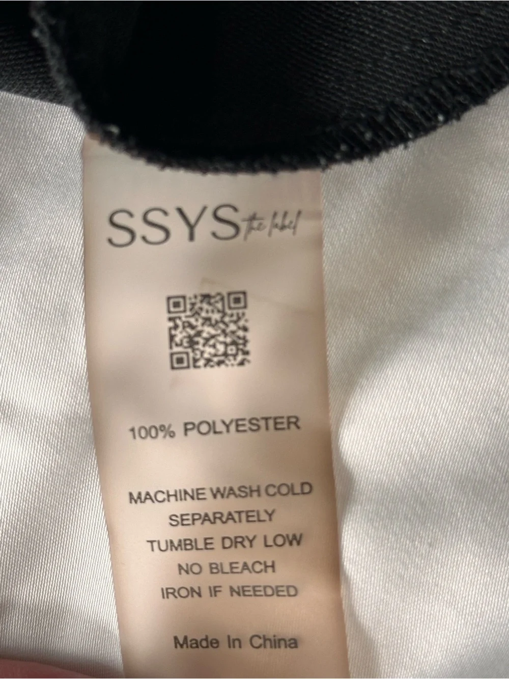SSYS High-Rise Black Drawstring Shorts with Front Pockets